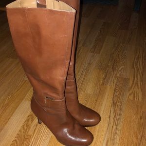 Nine West tall boots with a platform